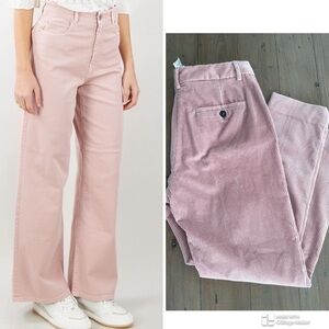 Weekend Max Mara pink cord trouser pants in rose quartz NWT